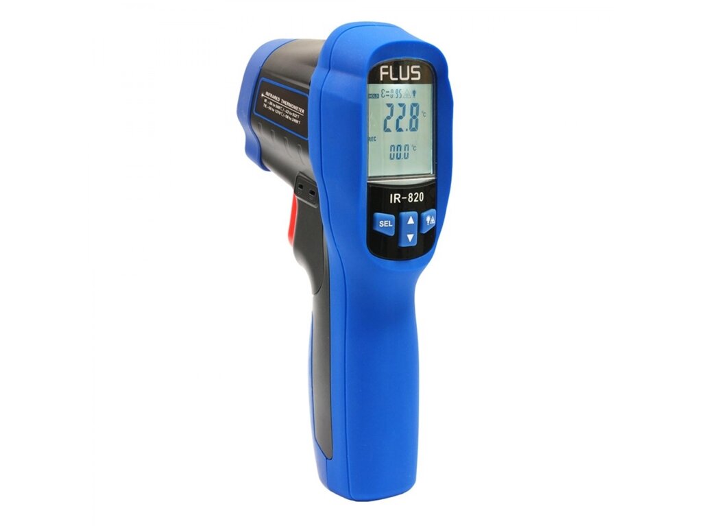 Інфрачервоний термометр дистанційний пірометр FLUS IR-820 (-50…+500) від компанії Інтернет-магазин "Глушачек" - фото 1