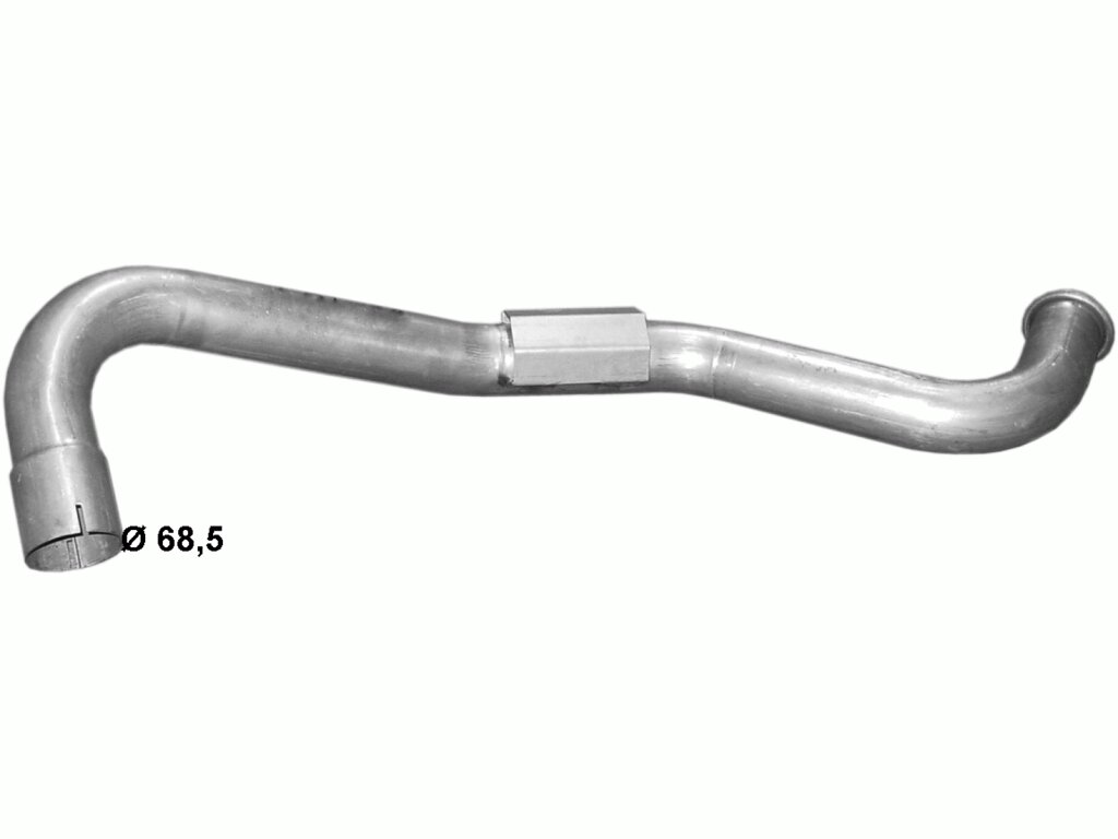 Кінцева труба глушника Мерседес Унімог (Mercedes Unimog) (69.109) Polmostrow від компанії Інтернет-магазин "Глушачек" - фото 1