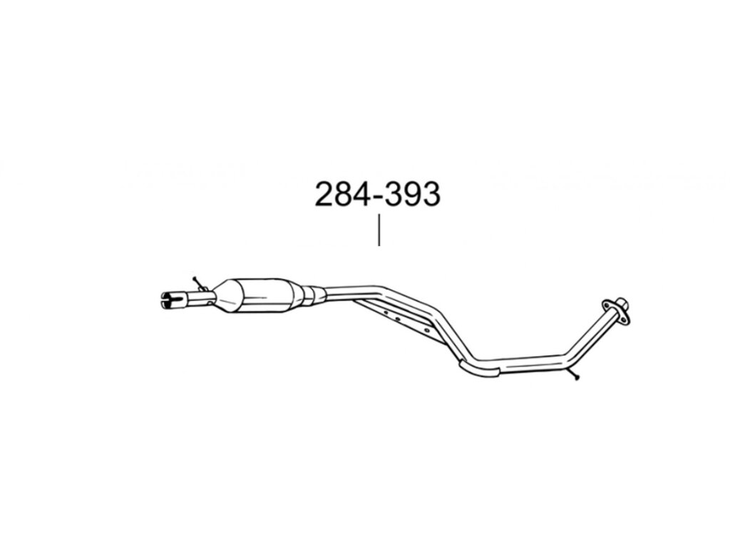 Mazda 5 Resonator (Mazda 5) 1,8/2,0 05-10 (284-393) Bosal 12.21 від компанії Інтернет-магазин "Глушачек" - фото 1