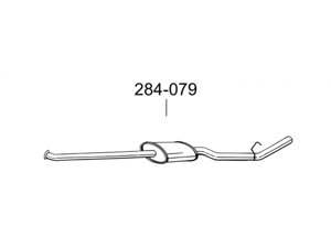 Глушник передній Рено Кенґо (Renault Kangoo) 1.4 kat 97- (284-079) Bosal 21.259