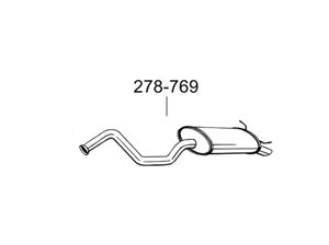 Глушник renault laguna 1.6 -16V; 1.8 -16V; 1.9dti; 2,0i -16V; 2.2d Kat 94- (278-769) Bosal 21.17