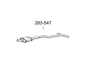 Швидкий фронт Renault Clio II (Renault Clio II) 1.4i 98-01 (283-547) Bosal 21.268