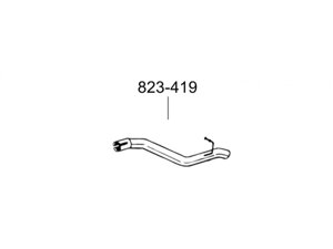 Труба кінцева Форд С-Макс (Ford S-Max)/Форд Фокус (Ford Focus) 1.4/1.6/1.8/2.0 03-11 (823-419) Bosal 08.63