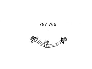 Труба Митсубісі Паджеро (Mitsubishi Pajero) 86-88 (787-765) Bosal