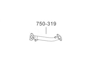 Труба приемная ДЭУ Ланос (Daewoo Lanos) 1.4 (TF699P-1203010-10) Bosal алюминизированный