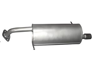 Глушитель задний Мазда 2 (Mazda 2) 1.3, 1.5 07-15 (12.09) Polmostrow алюминизированный