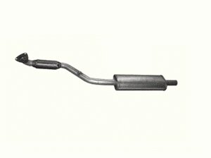Приемная труба с резонатором Опель Зафира Б (Opel Zafira B) 1.6 CNG 06- (17.09) Polmostrow алюминизированный