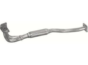 Труба колекторна Ніссан Примера (Nissan Primera) 90-96 2.0D (15.325) Polmostrow алюмінізірованний