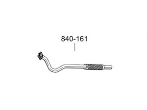 Труба коллекторная Мерседес 208Д-410Д (Mercedes 208D-410D) 91-95 (840-161) Bosal 13.271