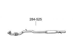 Глушник передній Опель Агіла (Opel Agila) 00- (284-525) Bosal