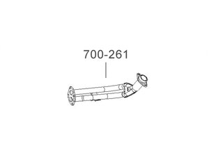 Труба приемная ДЭУ Сенс (Daewoo Sens) инжектор (T1311-1203010-01) Bosal алюминизированный