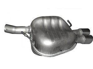 Глушник задній Ауді А5 (AUDI A5) 2.0D 08-0 (01.35) Polmostrow алюмінізірованний