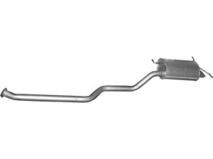 Глушник Хюндай Санта Фе (Hyundai Santa Fe) 00-06 2.0D (10.01) Polmostrow алюмінізірованний