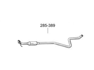 Глушник передній Форд Фієста (Ford Fiesta) 09- (285-389) Bosal