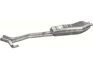 Глушник БМВ 525i E34 (BMW 525i E34) (03.77) 87-90 Polmostrow алюмінізірованний