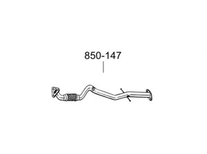 Труба Опель інсигнії (Opel Insignia) 08- (850-147) Bosal 17.354 алюмінізірованной