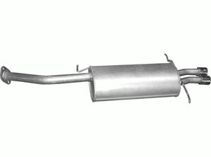 Глушник Мазда МХ6 (Mazda MX6) 91-96 2.5 (12.06) Polmostrow алюмінізірованний