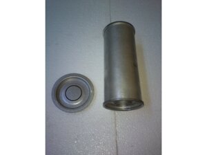 Універсальний круглий резонатор D. 333/50 (довжина 350 мм, діаметр тіла 100 мм, вхідний діаметр 50 мм)