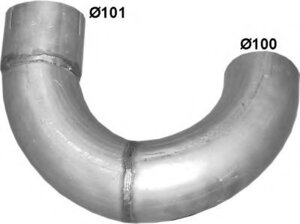 Труба DAF (ДАФ) LF 45/55 01 / 01- din 21757 (61.28) Polmostrow алюмінізірованний