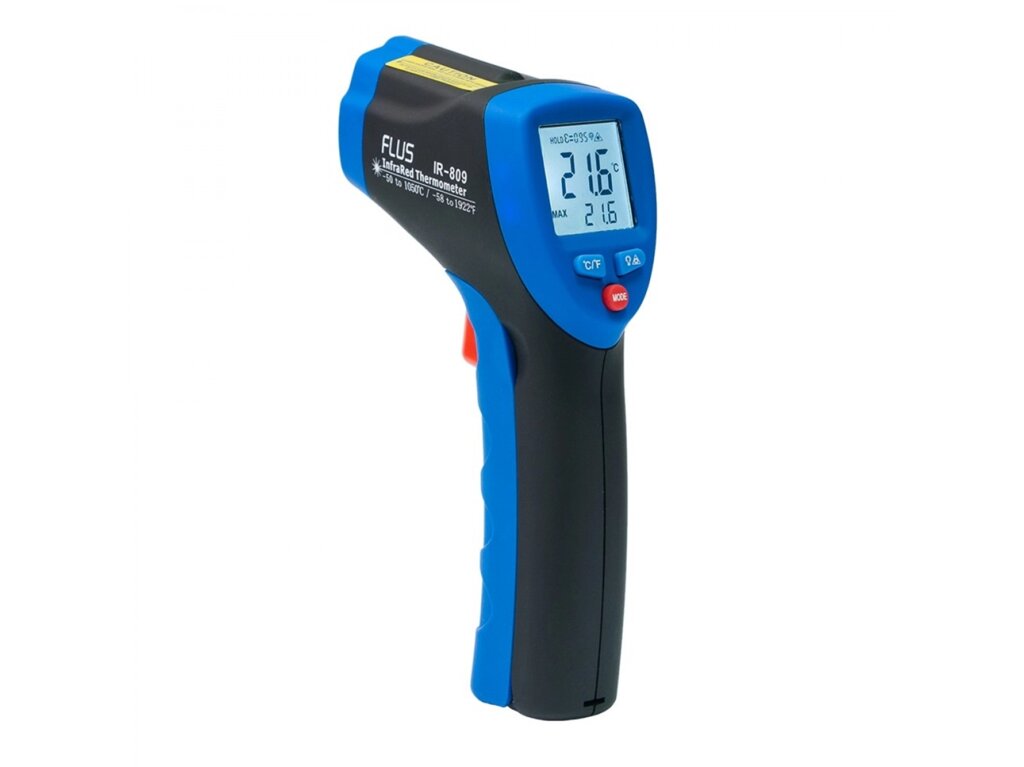 Пірометр безконтактний термометр інфрачервоний Flus IR-809 (-50…+1050) від компанії Інтернет-магазин "Глушачек" - фото 1
