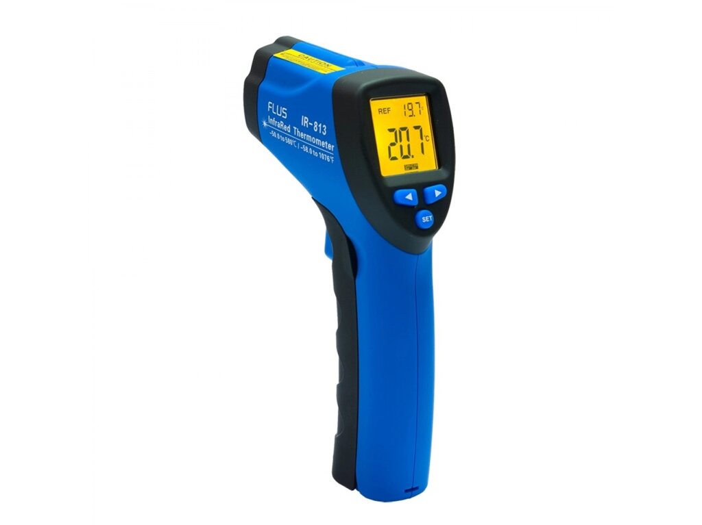 Пірометр термометр безконтактний інфрачервоний Flus IR-813 (-50…+580) від компанії Інтернет-магазин "Глушачек" - фото 1