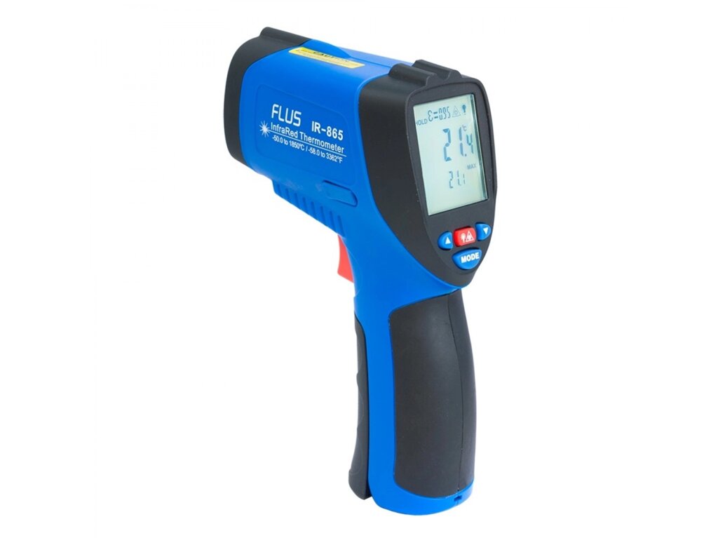 Пірометр термометр дистанційний інфрачервоний FLUS IR-865 (-50…+1850) від компанії Інтернет-магазин "Глушачек" - фото 1