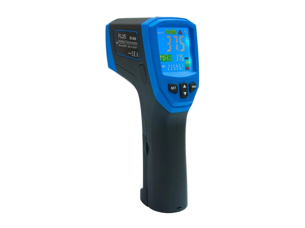 Пірометр термометр дистанційний інфрачервоний FLUS IR-868 (-50 ... + 1380) від компанії Інтернет-магазин "Глушачек" - фото 1
