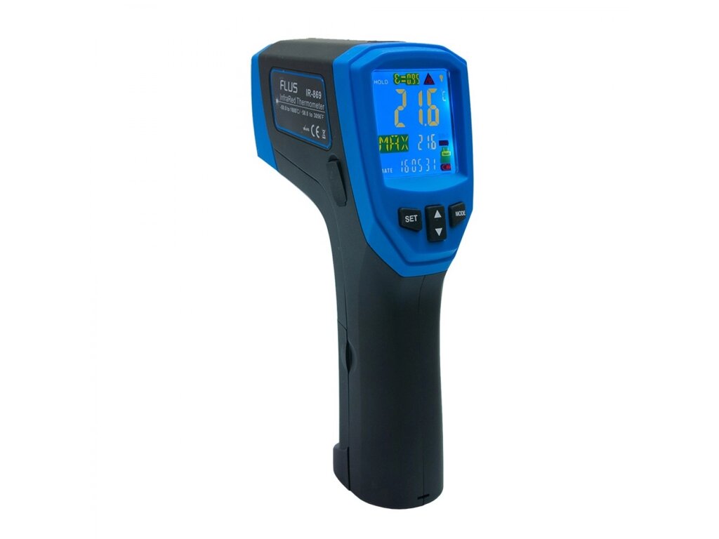 Пірометр термометр дистанційний інфрачервоний FLUS IR-869 (-50…+1680) від компанії Інтернет-магазин "Глушачек" - фото 1