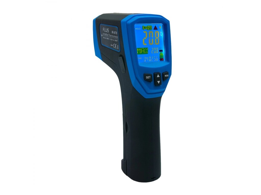 Пірометр термометр дистанційний інфрачервоний FLUS IR-870 (-50…+1980) від компанії Інтернет-магазин "Глушачек" - фото 1