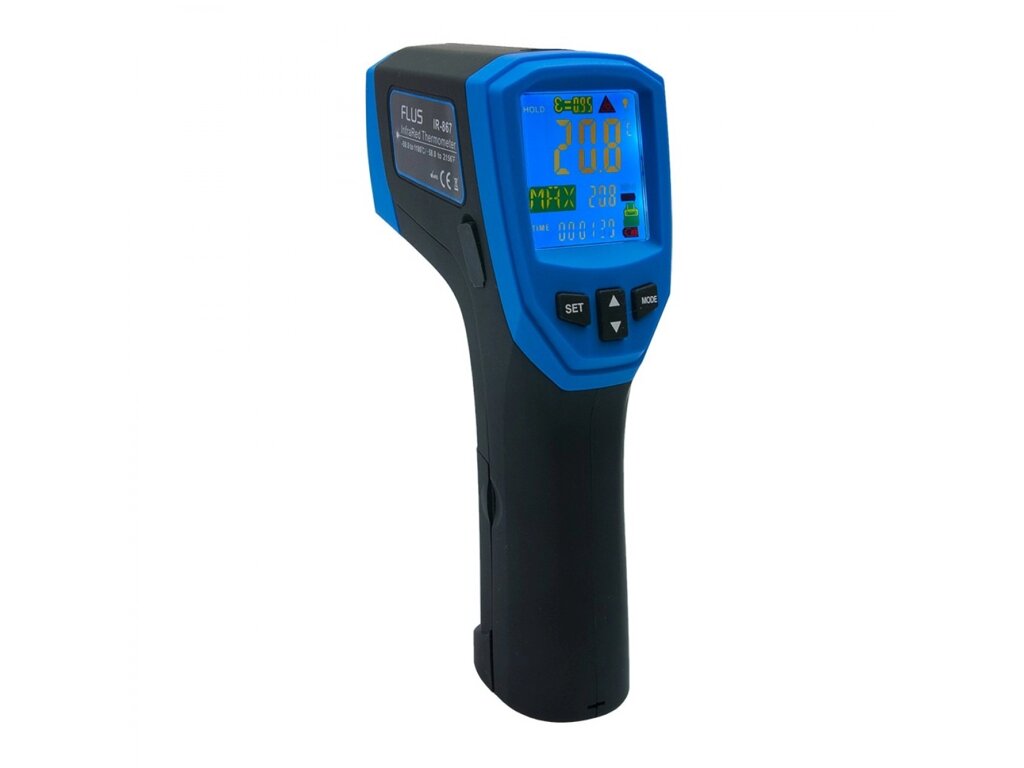 Пірометр термометр дистанційний інфрачервоний реєстратор температури FLUS IR-867 (-50…+1180) USB від компанії Інтернет-магазин "Глушачек" - фото 1