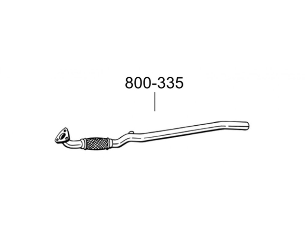 Прийом труби Opel Corses C, Tiger B (Opel Corsa C, Tigra B) 00-10 (800-335) Bosal від компанії Інтернет-магазин "Глушачек" - фото 1