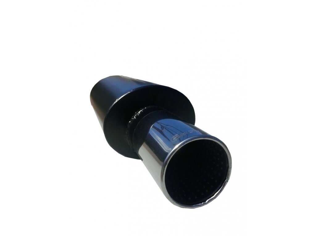 Прямоточний глушник Unimix 316-714-7016-54 з насадкою з нержавійки універсальний від компанії Інтернет-магазин "Глушачек" - фото 1