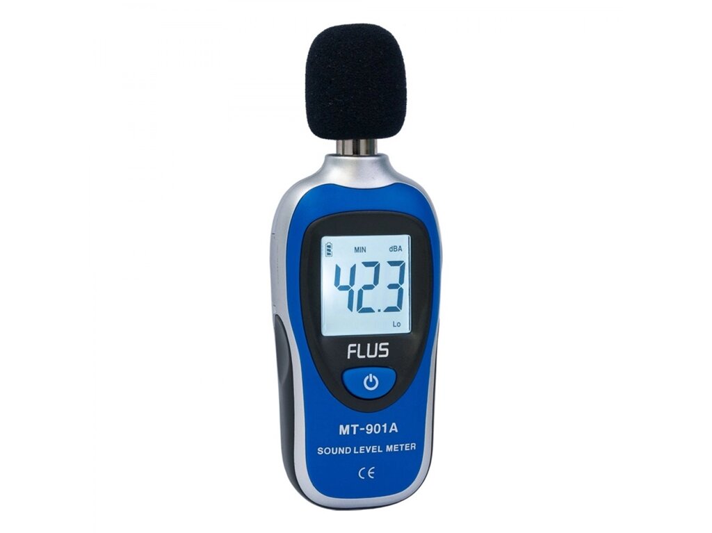 Шумомер Flus MT-901A (dBA, 30 ... 130 дБ, 1.4 дБ, 32 ... 8000 Гц) від компанії Інтернет-магазин "Глушачек" - фото 1