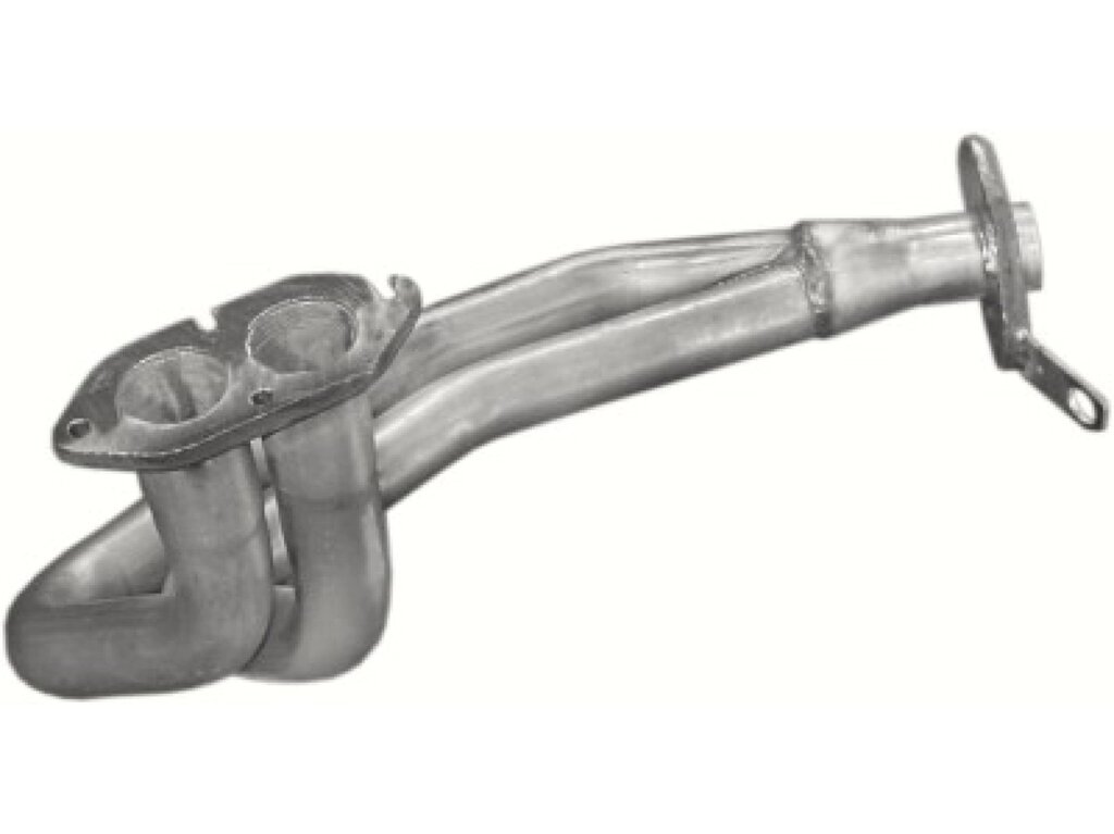 Труба колекторна Опель Кадет (Opel Kadett) 82-90 1.3N / SR (17.464) Polmostrow алюмінізірованний від компанії Інтернет-магазин "Глушачек" - фото 1