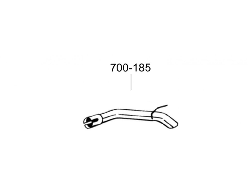 Труба Опель Астра J (Opel Astra J) 09 (700-185) Bosal від компанії Інтернет-магазин "Глушачек" - фото 1