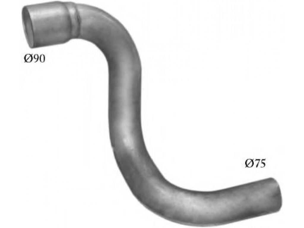 Труба проміжна Mercedes 814 din 53163 (69.51) Polmostrow від компанії Інтернет-магазин "Глушачек" - фото 1