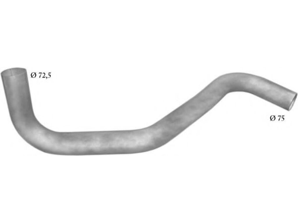 Труба проміжна Mersedes 1222/1922/2222 din 51147 00- (69.35) Polmostrow від компанії Інтернет-магазин "Глушачек" - фото 1