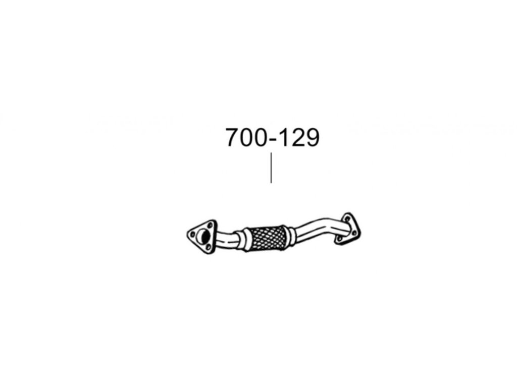 Труба Ситроен Джампер (Citroen Jumper)/Фіат Дукато (Fiat Ducato)/Пежо Боксер (Peugeot Boxer) 3.0D 06- (700-129) Bosal від компанії Інтернет-магазин "Глушачек" - фото 1