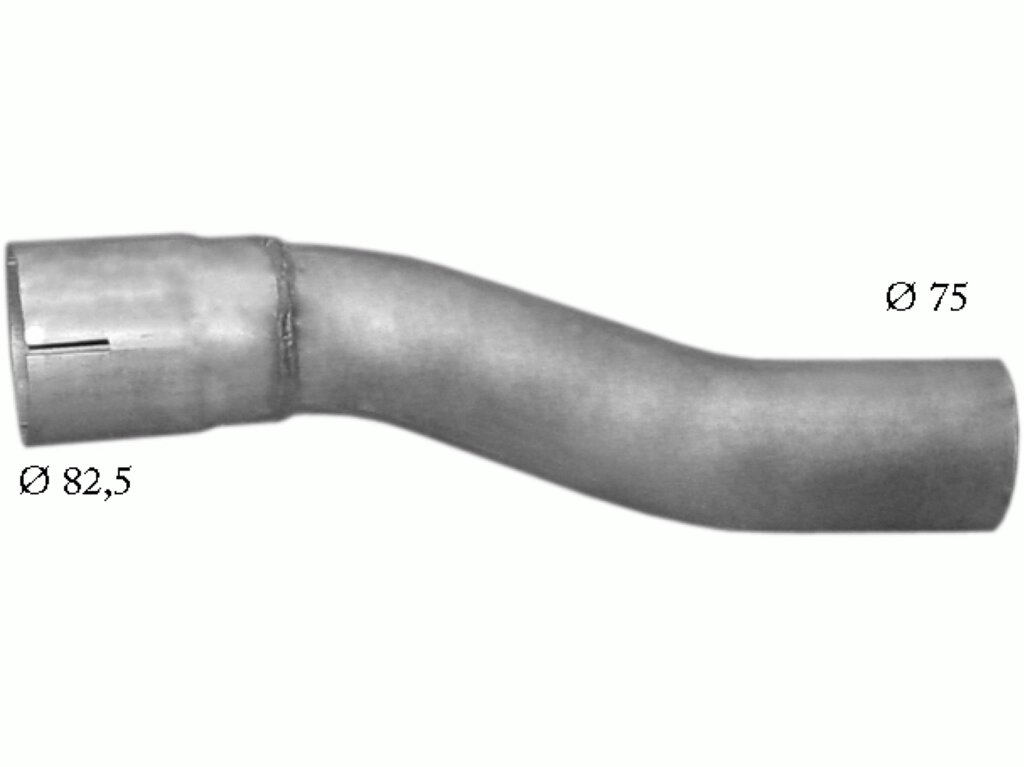 Труба вихлопна Мерседес (Mercedes) 303 din 50766 (69.46) Polmostrow від компанії Інтернет-магазин "Глушачек" - фото 1