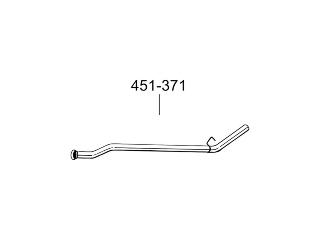 Труби середні Рено Кенго (Renault Kangoo) 1.2 (451-371) Bosal 21.500 від компанії Інтернет-магазин "Глушачек" - фото 1