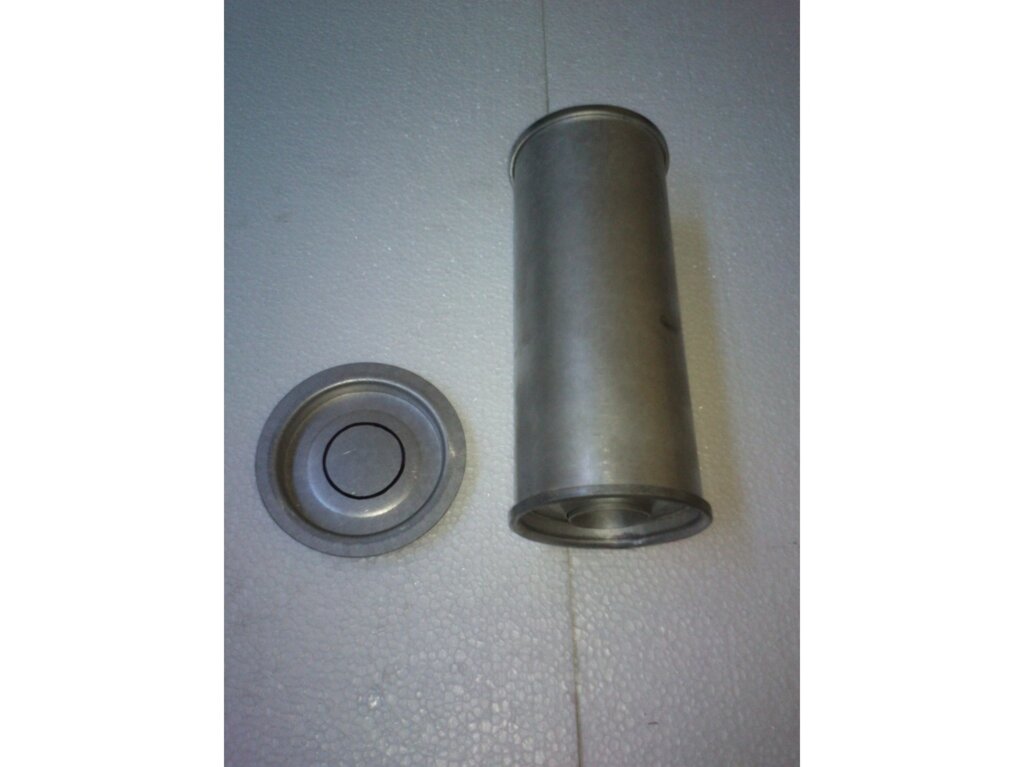 Універсальний круглий резонатор D. 331/45 (довжина 250 мм, діаметр тіла 100 мм, вхідний діаметр 45 мм) від компанії Інтернет-магазин "Глушачек" - фото 1