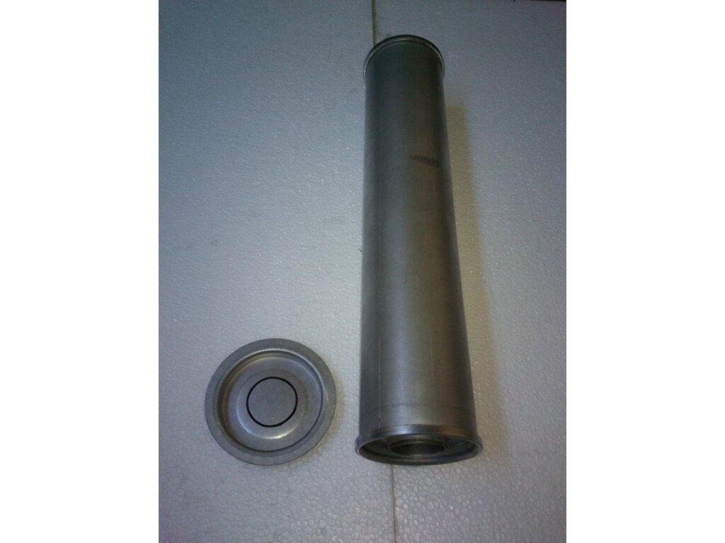 Універсальний круглий резонатор D. 336/60 (довжина 500 мм, діаметр тіла 100 мм, діаметр входу 60 мм) від компанії Інтернет-магазин "Глушачек" - фото 1