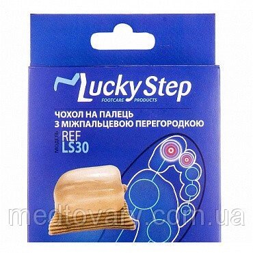 Чохол на палець з міжпальцевий перегородкою Lucky Step LS30 (Універсальний) від компанії Фармєдіс, ТОВ - фото 1