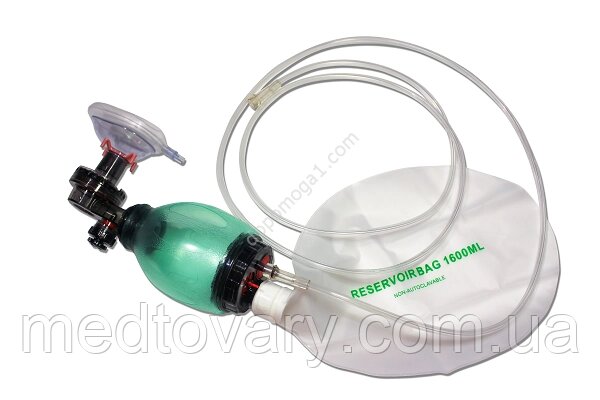 Дыхательный респирационный мешок (мешок АМБУ) одноразовый від компанії Фармєдіс, ТОВ - фото 1