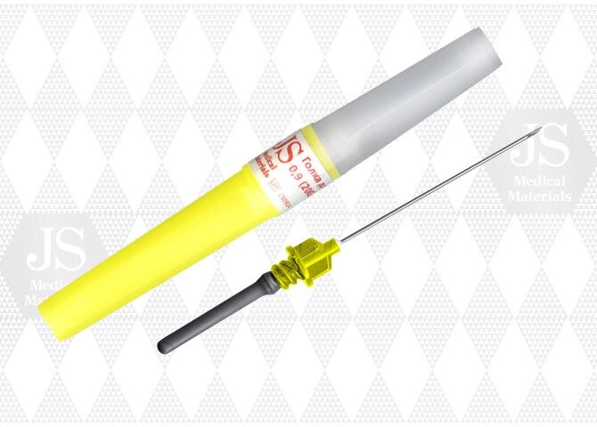 Голка для забору крові JS G-20 (жовта) для вакуумних систем від компанії Фармєдіс, ТОВ - фото 1
