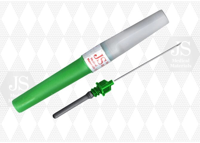 Голка для забору крові JS G-21 (зелена) для вакуумних систем від компанії Фармєдіс, ТОВ - фото 1