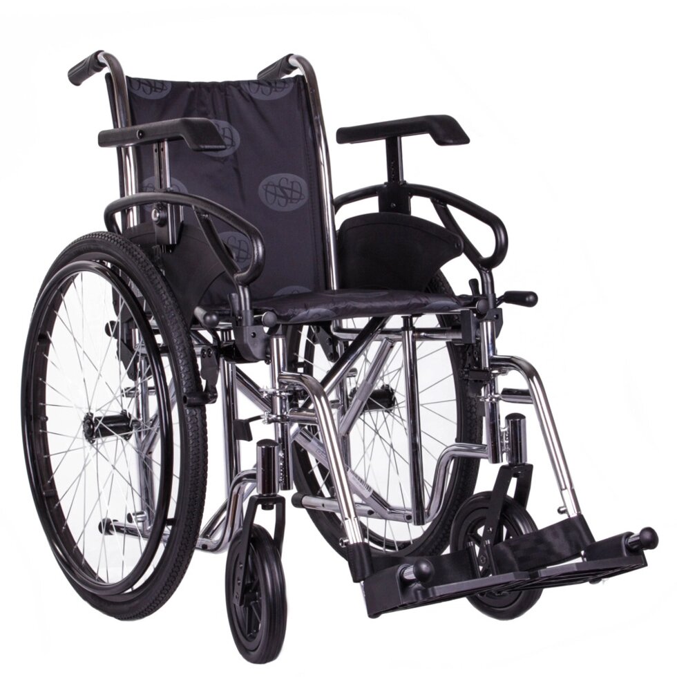 Коляска інвалідна MILLENIUM III хром від компанії Фармєдіс, ТОВ - фото 1