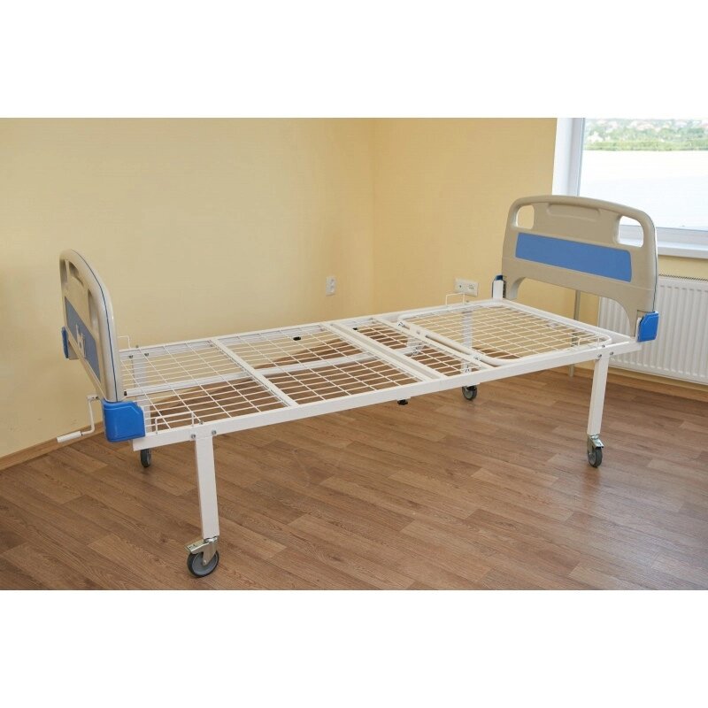 Ліжко з електроприводом двохсекційне медичне функціональне АТОН КФ-2-ЕП-БП-К125 від компанії Фармєдіс, ТОВ - фото 1