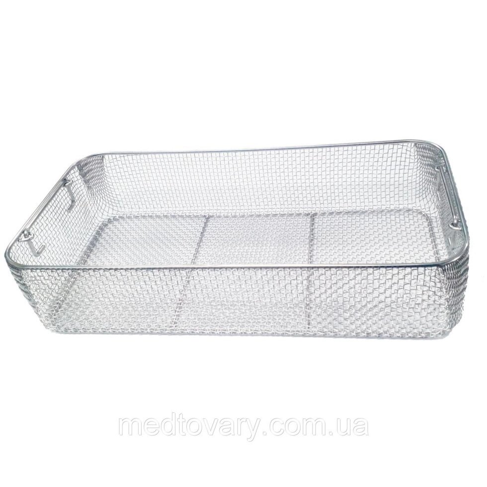 Лоток із сітки, неіржавка сталь. Розміри 480x250x10 мм від компанії Фармєдіс, ТОВ - фото 1