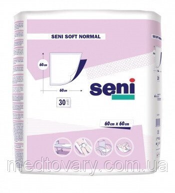 Пелюшки 60х60 "Seni Soft Normal №30 від компанії Фармєдіс, ТОВ - фото 1